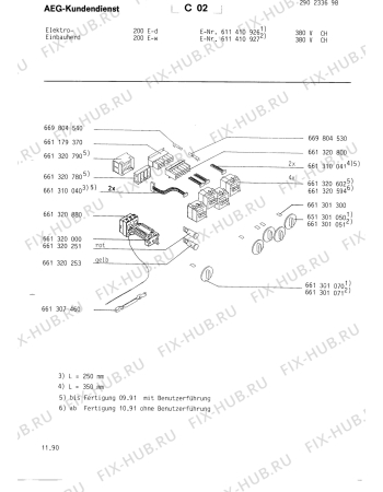 Схема №1 401V-D с изображением Другое для плиты (духовки) Aeg 8996613010504