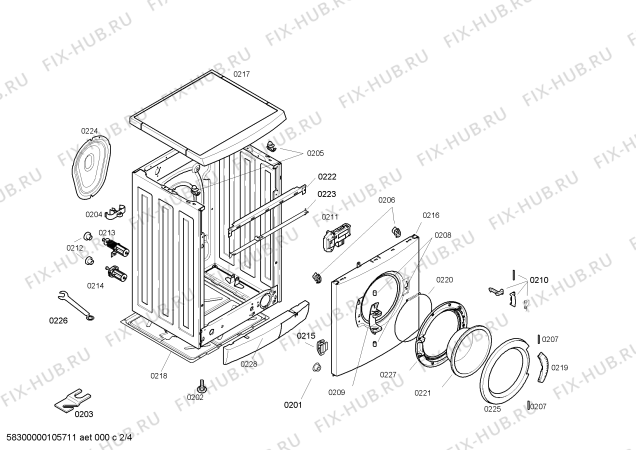 Схема №2 WFO2872NL Maxx Berlina 1400 с изображением Панель управления для стиралки Bosch 00441253