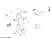 Схема №4 KDN49A03ME с изображением Дверь морозильной камеры для холодильной камеры Bosch 00683729