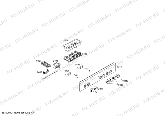 Схема №3 P1HEB31052 с изображением Ручка выбора температуры для духового шкафа Bosch 00613204