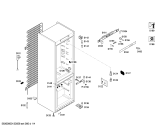 Схема №2 KGN36X15 с изображением Дверь морозильной камеры для холодильной камеры Bosch 00681172