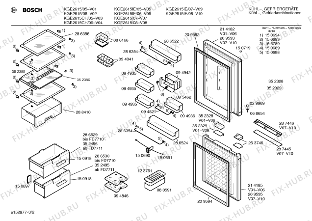 Схема №3 KGE2615IE с изображением Компрессор для холодильника Bosch 00141591