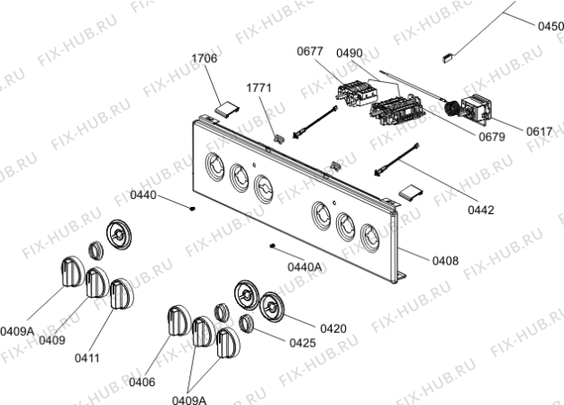 Взрыв-схема плиты (духовки) Gorenje K5120WD (729104, FK511A-D1A4B) - Схема узла 05