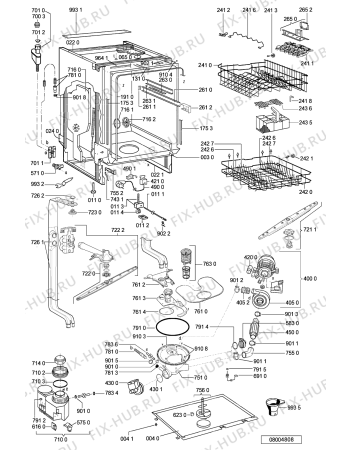 Схема №1 ADG 7560/1 с изображением Микромодуль для посудомоечной машины Whirlpool 481221838393