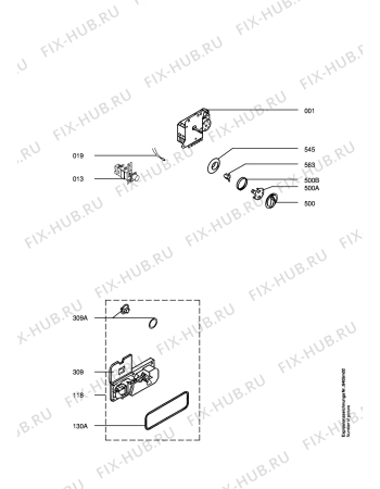 Взрыв-схема посудомоечной машины Arthurmartinelux ASF635-W - Схема узла Electrical equipment