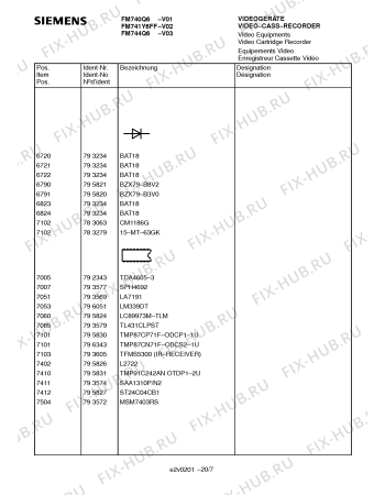 Схема №6 FM741Y6FF с изображением Инструкция по эксплуатации для телевизора Siemens 00531171