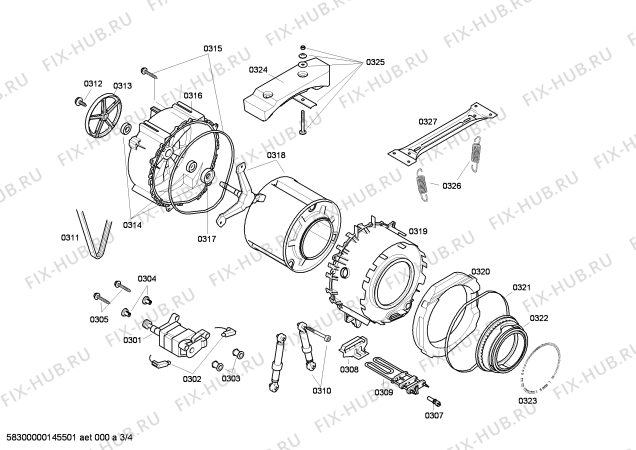 Схема №3 WAE20360SG с изображением Панель управления для стиралки Bosch 00708042