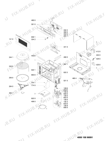 Схема №1 MWI 3213 IX UK с изображением Дверка для микроволновки Whirlpool 481010899497