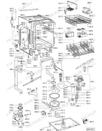 Схема №2 ADG 8372 IX с изображением Панель для посудомойки Whirlpool 480140100487