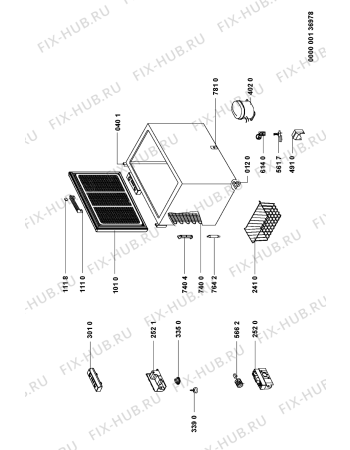 Схема №1 ZC265 с изображением Рукоятка для холодильника Whirlpool 481246268918