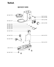 Схема №3 QB102D11/6R0 с изображением Часть корпуса для кухонного измельчителя Tefal MS-651238