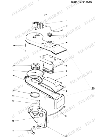 Взрыв-схема стиральной машины Whirlpool WAD3301X (F017111) - Схема узла