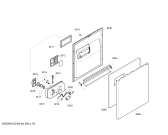 Схема №3 SE25M853EU с изображением Передняя панель для посудомоечной машины Siemens 00449544