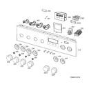 Схема №1 CIB56400BW с изображением Кнопка (ручка регулировки) для электропечи Aeg 140036696056