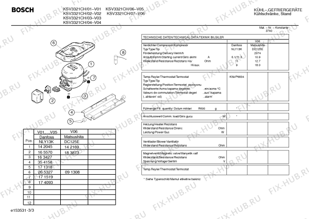 Схема №2 KSV3321CH с изображением Инструкция по эксплуатации для холодильной камеры Bosch 00529566