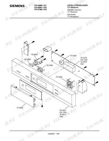 Схема №2 FR107M6 с изображением Инструкция по эксплуатации для телевизора Siemens 00531149