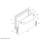 Схема №3 HSW745021E с изображением Фронтальное стекло для духового шкафа Bosch 00478140