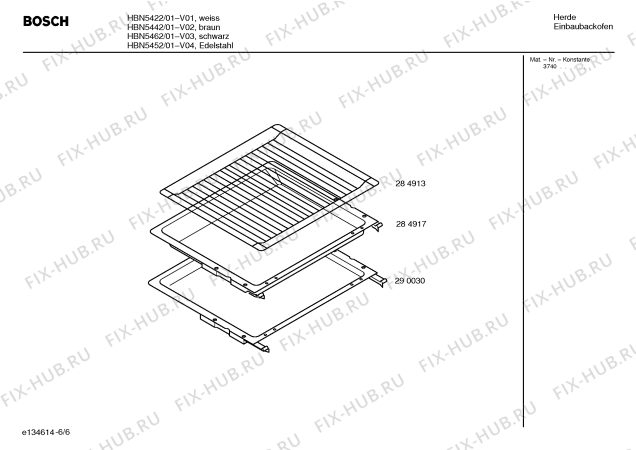 Схема №3 HBN5422 с изображением Панель управления для плиты (духовки) Bosch 00369766