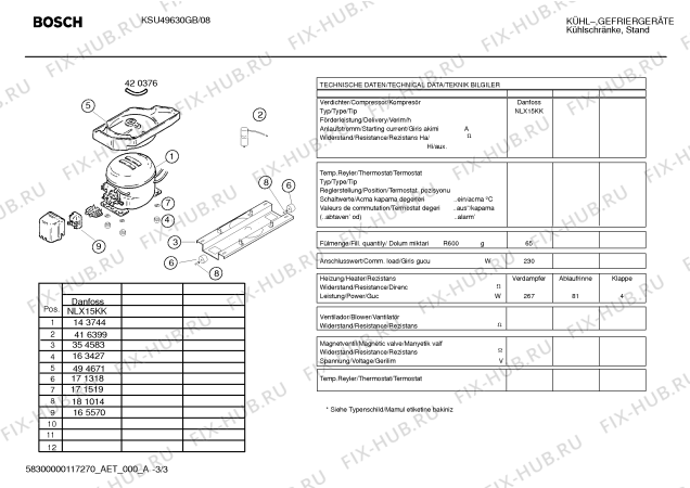 Схема №2 KSU49630NE с изображением Дверь для холодильной камеры Bosch 00241860