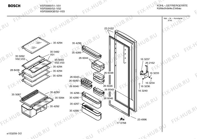 Взрыв-схема холодильника Bosch KSR3000GB - Схема узла 02