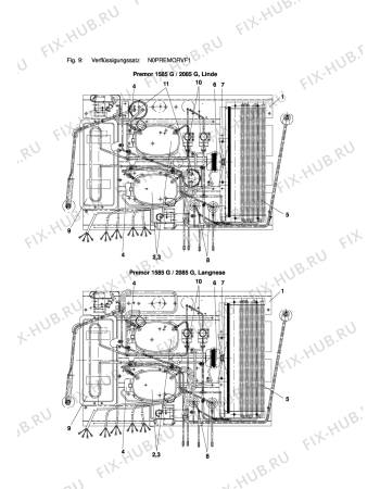 Взрыв-схема холодильника Carrier PREMOR1585G - Схема узла Condenser