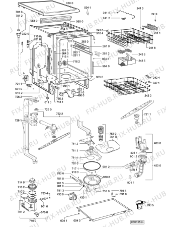Схема №2 LPA 78/1 EG с изображением Обшивка для посудомоечной машины Whirlpool 480140101519