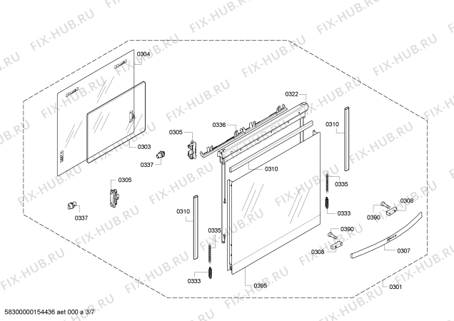 Схема №4 B45E42N0S с изображением Панель управления для плиты (духовки) Bosch 00704205