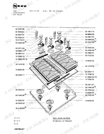 Схема №4 195303716 2441.11ES с изображением Розетка для электропечи Bosch 00053404