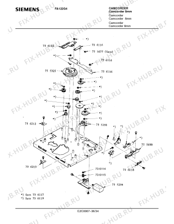 Схема №18 FA122G4 с изображением Инструкция по эксплуатации для видеотехники Siemens 00530573