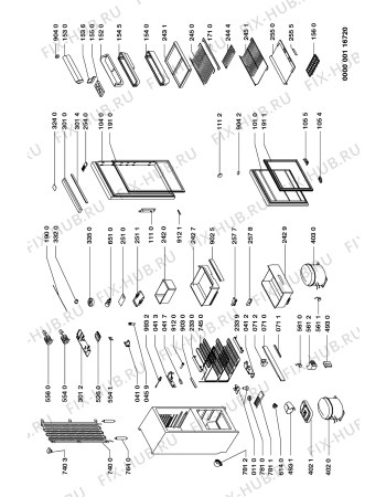 Схема №1 ART 835-2/G/R с изображением Дверка для холодильника Whirlpool 481944268343