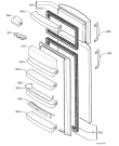 Схема №1 S72438DT с изображением Дверка для холодильника Aeg 2378818823