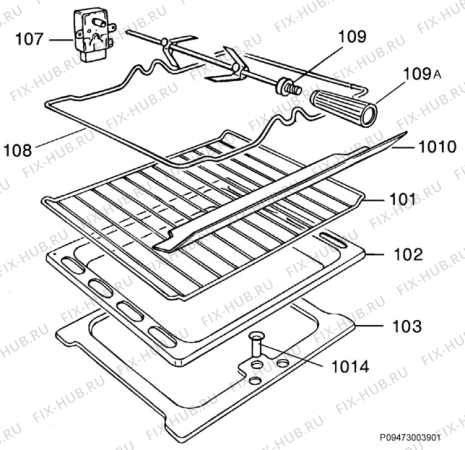 Взрыв-схема комплектующей Zanussi ZX5050E - Схема узла Section 5