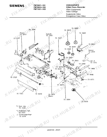 Схема №16 FM709V1 с изображением Инструкция по эксплуатации для видеоаппаратуры Siemens 00530857