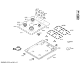Схема №1 NGU4151DH с изображением Столешница для плиты (духовки) Bosch 00249453
