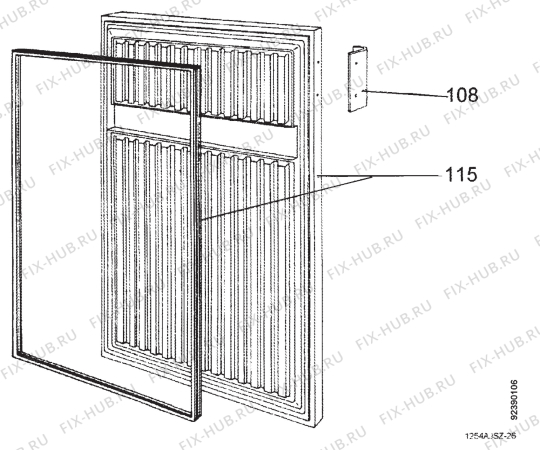 Взрыв-схема холодильника Zanussi CV850 - Схема узла Section 2