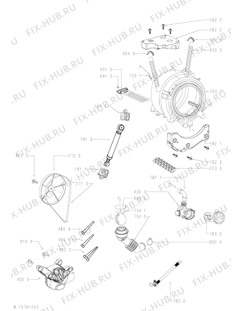 Схема №1 FSCR80410 с изображением Блок управления для стиралки Whirlpool 481010805700