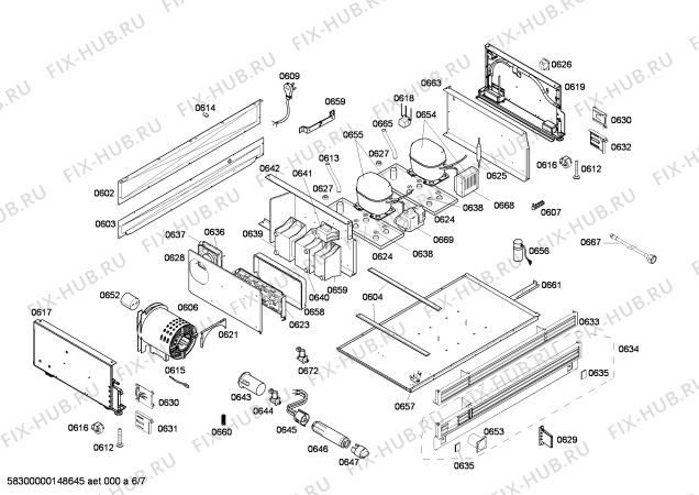 Схема №6 RB491200 с изображением Льдогенератор для холодильника Bosch 00684896
