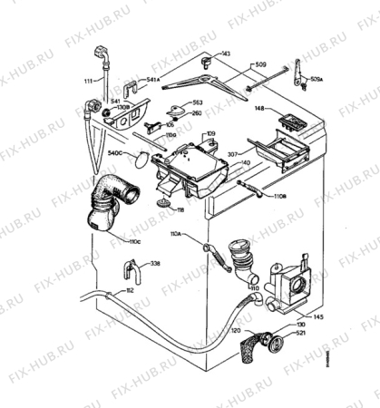 Взрыв-схема стиральной машины Zanussi CAW1010 - Схема узла Hydraulic System 272