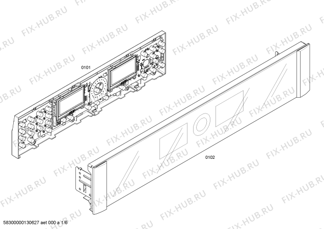 Схема №3 HB30S51UC с изображением Интерфейс для плиты (духовки) Siemens 00479461