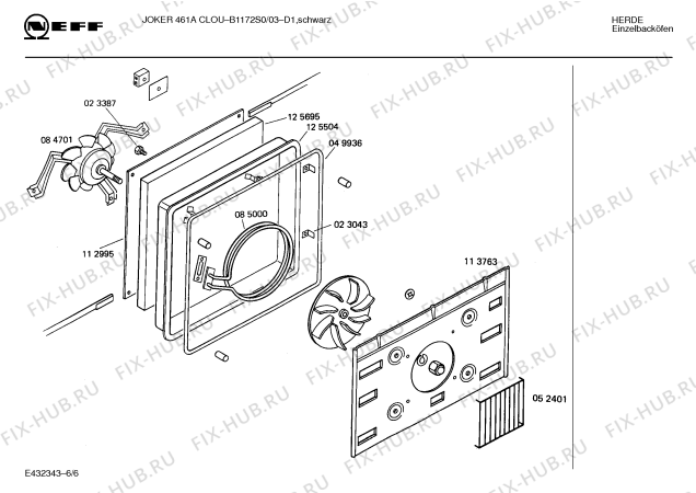 Схема №4 B1172S0 JOKER 461 A CLOU с изображением Индикатор для плиты (духовки) Bosch 00285385