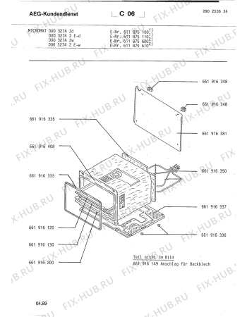 Взрыв-схема микроволновой печи Aeg MICROMAT DUO 3274ZD - Схема узла Section3