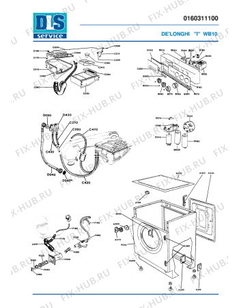 Схема №2 WB 8 с изображением Шланг для стиралки DELONGHI ML47024600