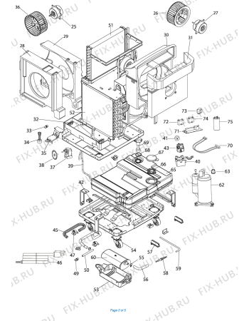 Схема №1 PAC WE 110 с изображением Покрытие для сплит-системы DELONGHI TL2394