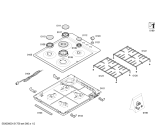 Схема №1 T2124W1EU с изображением Варочная панель для плиты (духовки) Bosch 00680799