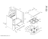 Схема №4 HGG223123E с изображением Внутренняя дверь для духового шкафа Bosch 00711954
