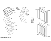 Схема №1 KK20V71RTI с изображением Дверь для холодильника Siemens 00249469