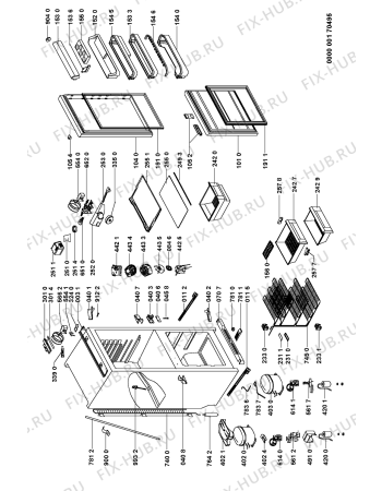 Схема №1 ART 483/3-LH с изображением Криостат для холодильной камеры Whirlpool 481228238107