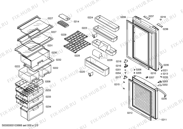 Схема №2 KG28XM40 с изображением Крышка для холодильника Siemens 00440276