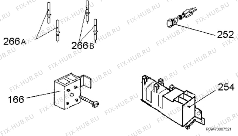 Взрыв-схема плиты (духовки) Zanussi ZCG5064 - Схема узла Section 8