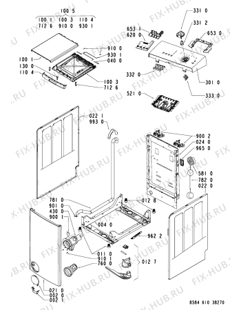 Схема №1 TLS 6 с изображением Блок управления для стиральной машины Whirlpool 481221470579